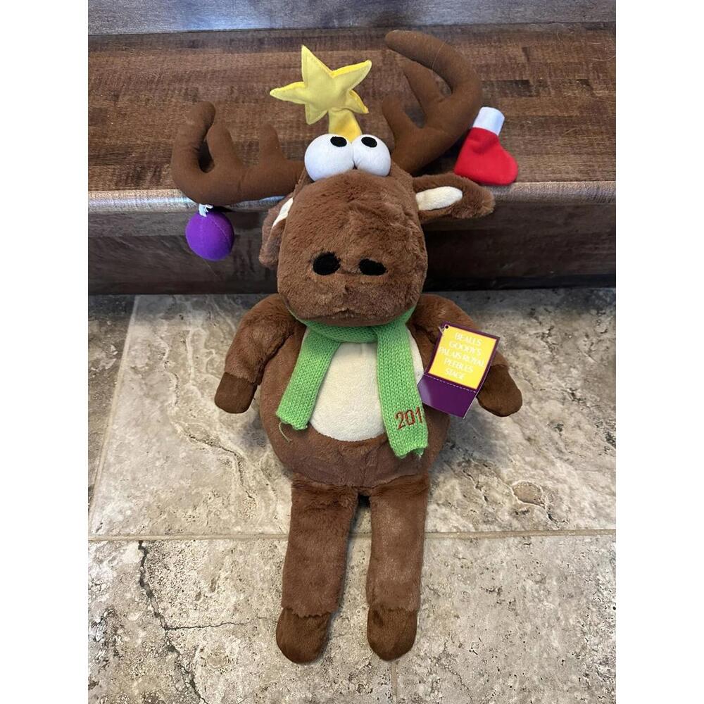Christmas Reindeer Moose 2010   Plush Toy Ornaments  Antlers